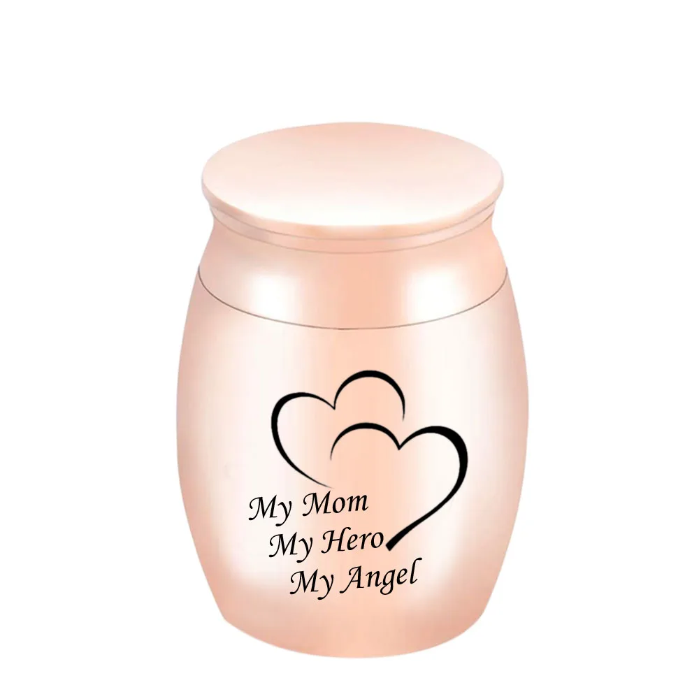 Мама мой ангел и герой-маленькие мини-фотоорны для золы нержавеющая сталь