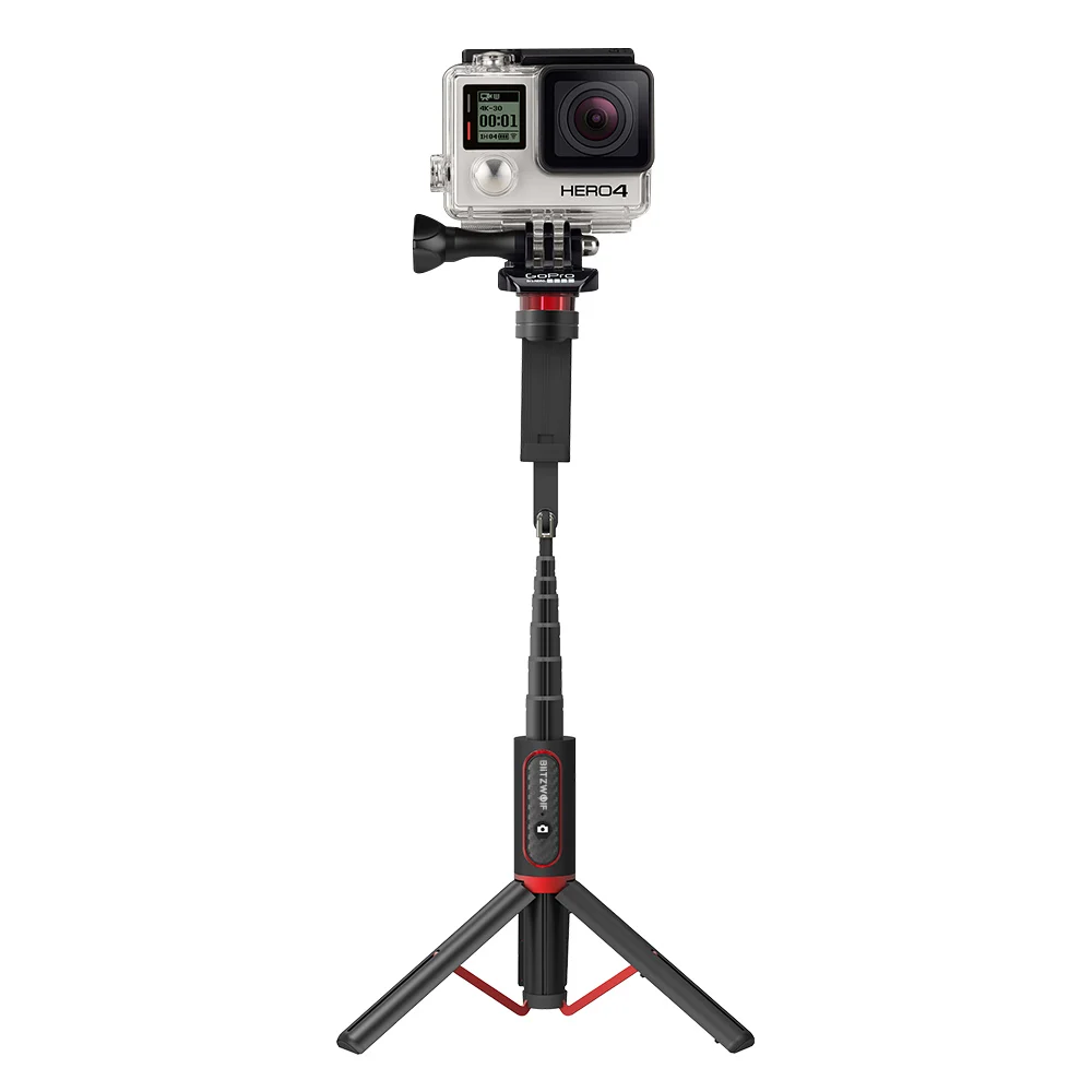 BlitzWolf BW BS10 Sport All In One Портативный штатив Bluetooth Selfie Stick Монопод для Gopro 7 6 5 Sports Action 1/4