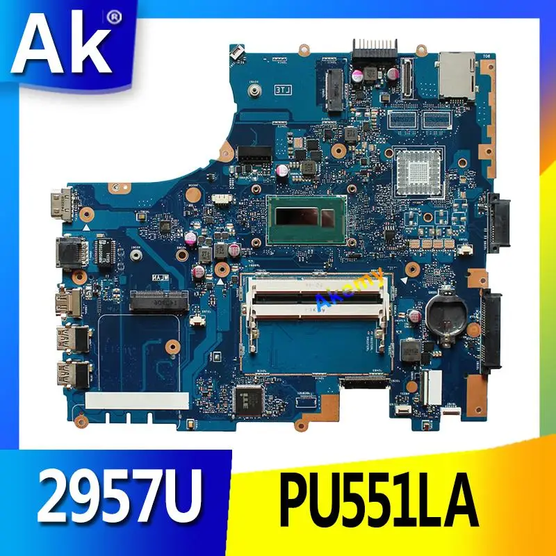 

AK PU551LA laptop motherboard For asus PRO551L PU551L PU551LA PU551LA test original mainboard rev 2.0 2957U