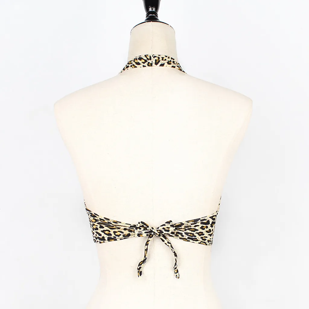 Женские сексуальные леопардовые спортивные бюстгальтеры Yoka Бандажное белье