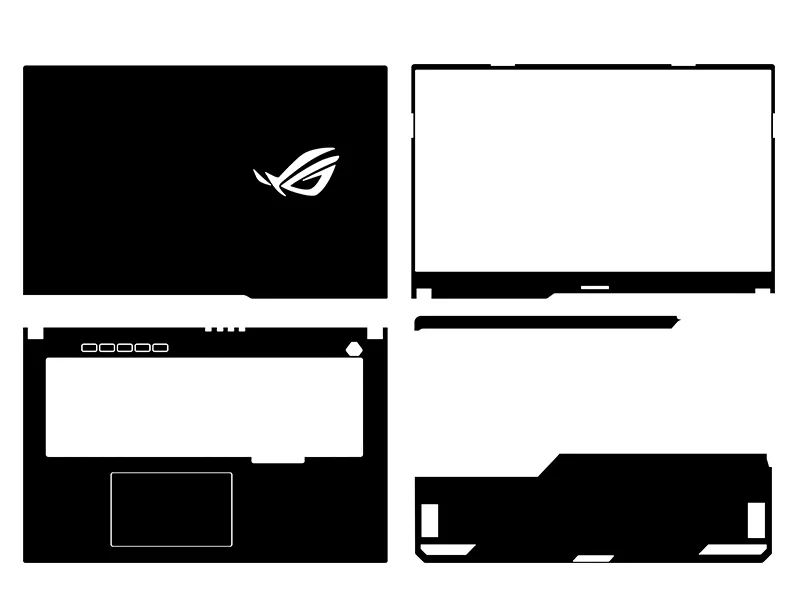 Защитная Наклейка для ASUS ROG Strix G17 G713 G713Q G733 G733Q G733Z G733P G15 G513 G513Q UX410 RX410 G543, 4 шт.