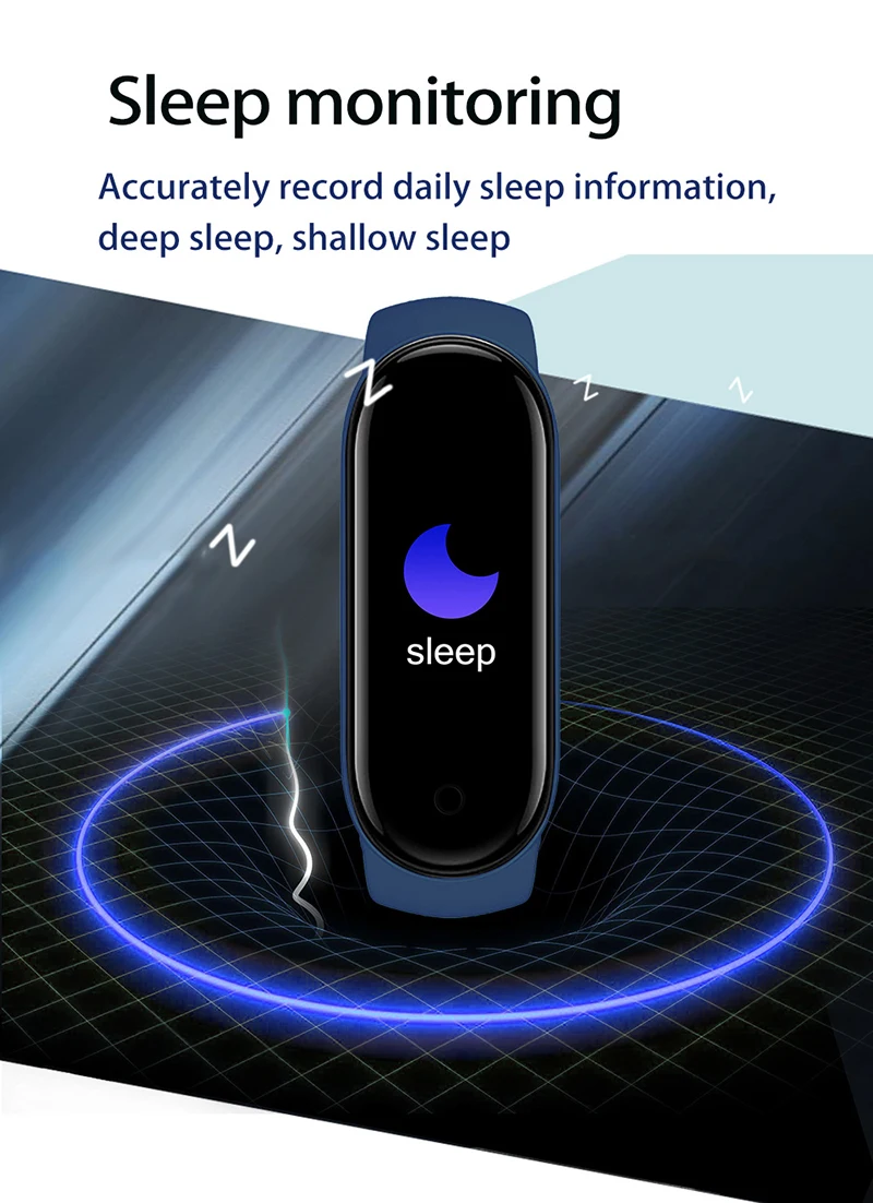 

M6 Smart Bracelet Step Counting Blood Pressure Heart Rate Health Monitoring Fitness Tracker Can Remote Control Sports Bracelet