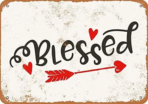 

Blessed Vintage Metal Sign