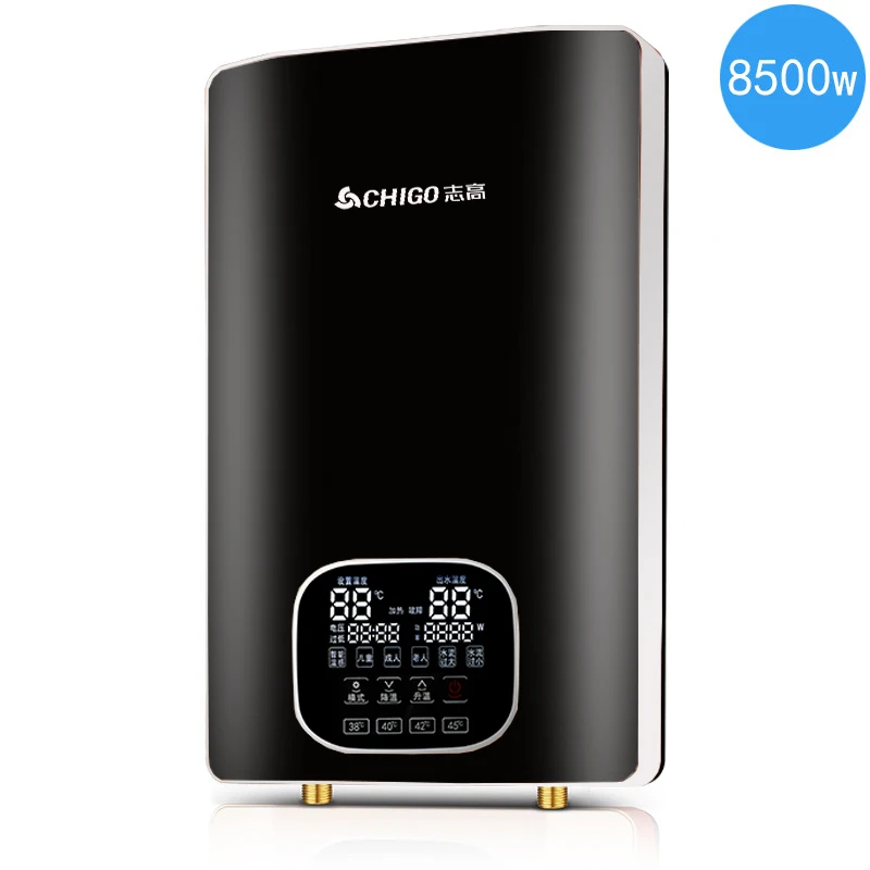

Chigo instantaneous electric water heater home shower small fast hot bath machine without storage wall-mounted water heater