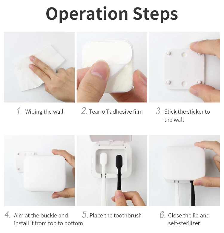 1 шт. домашняя зубная щетка без гвоздей|Стерилизатор зубных щеток| |