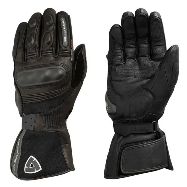 

Motorbike H2O Winter Moto GP Riding Racing Genuine Leather Black Gloves All Size M-XXL