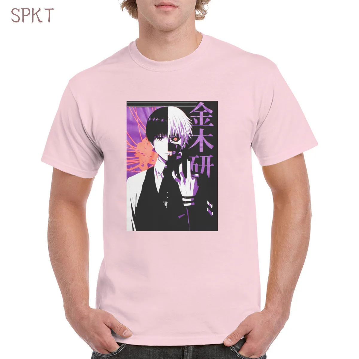 

Tokyo ghoul ken kaneki Cool gold wood research 100%Cotton Tshirt Top Harajuku Aesthetic Tshirt Oversized clothes Female/Man