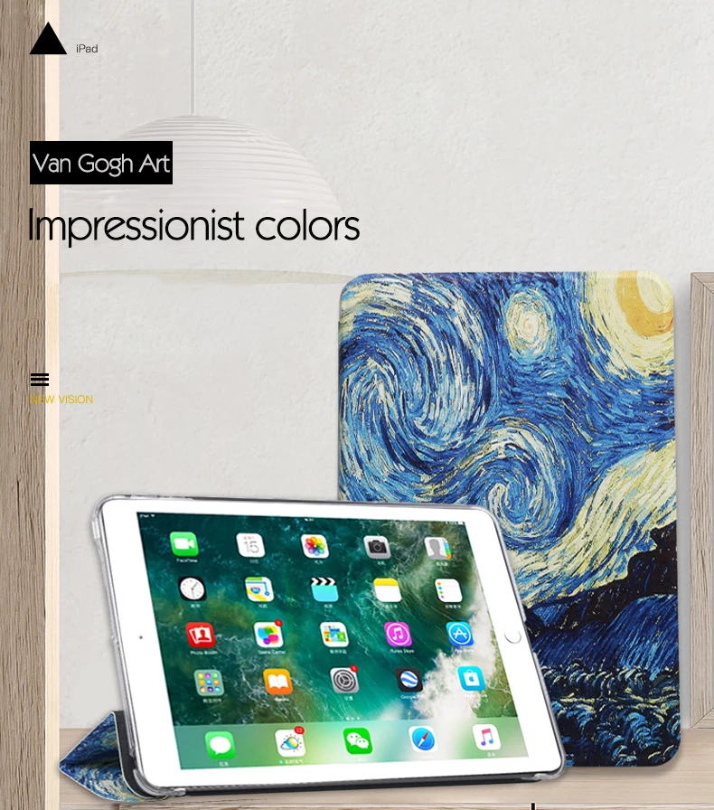 Для Apple iPad Air 3 air3 10,5 дюймов Чехол-книжка с рисунком из искусственной кожи чехол-книжка для iPad Pro 10,5 дюймов A1701 Smart Cover