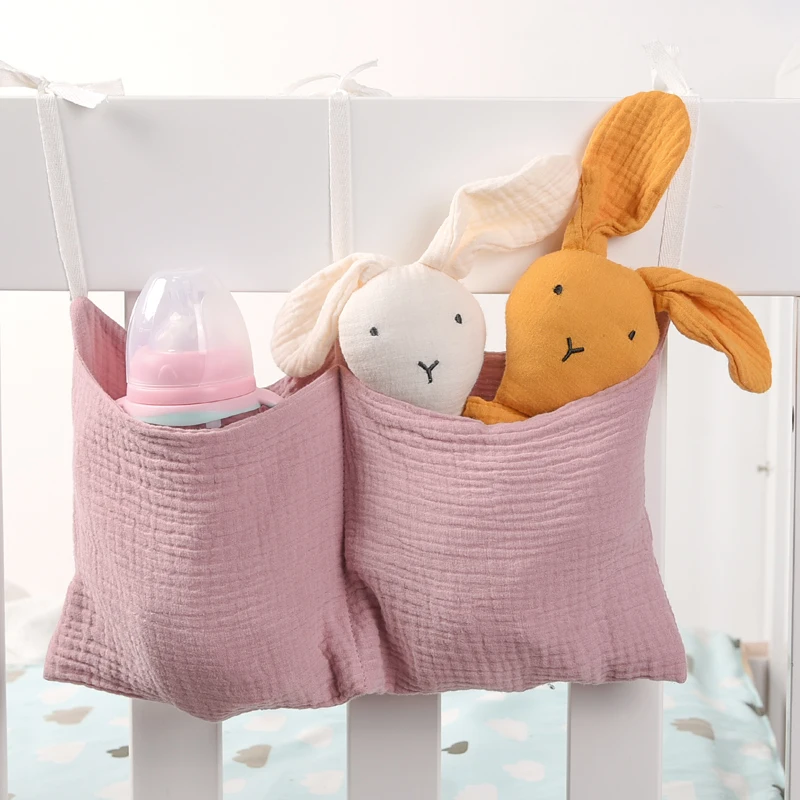 

Baby Crib Storage Hanging Bag Magazine Tote Storage Bag Stroller Organizer Bathroom Babies Organizer Toddler Toy Storage Pocket