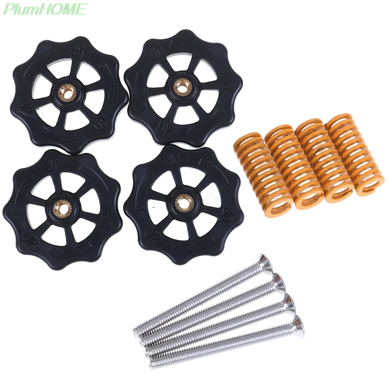 

New 3D Printer Parts M4*40 Screw&nut Leveling Spring Kit For Heated Bed Cr10 Ender-3 Um2 Prusa I3 Mk2/mk3 Hotbed