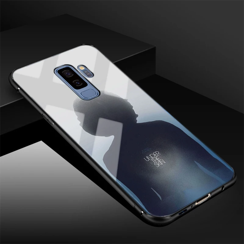 Чехол из закаленного стекла под кожу для телефона Samsung Galaxy S8 S9 S10 S20 PLUS J8 J6 J4 2018 NOTE 8 9