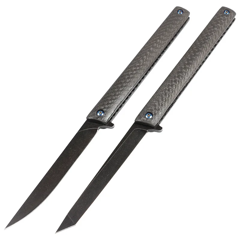 Harga Pisau Lipat Taktis Hiking Luar Ruangan M390 Gagang Serat Karbon Alat EDC Survival Berburu Kemah Saku Hysenss Pisau Hadiah