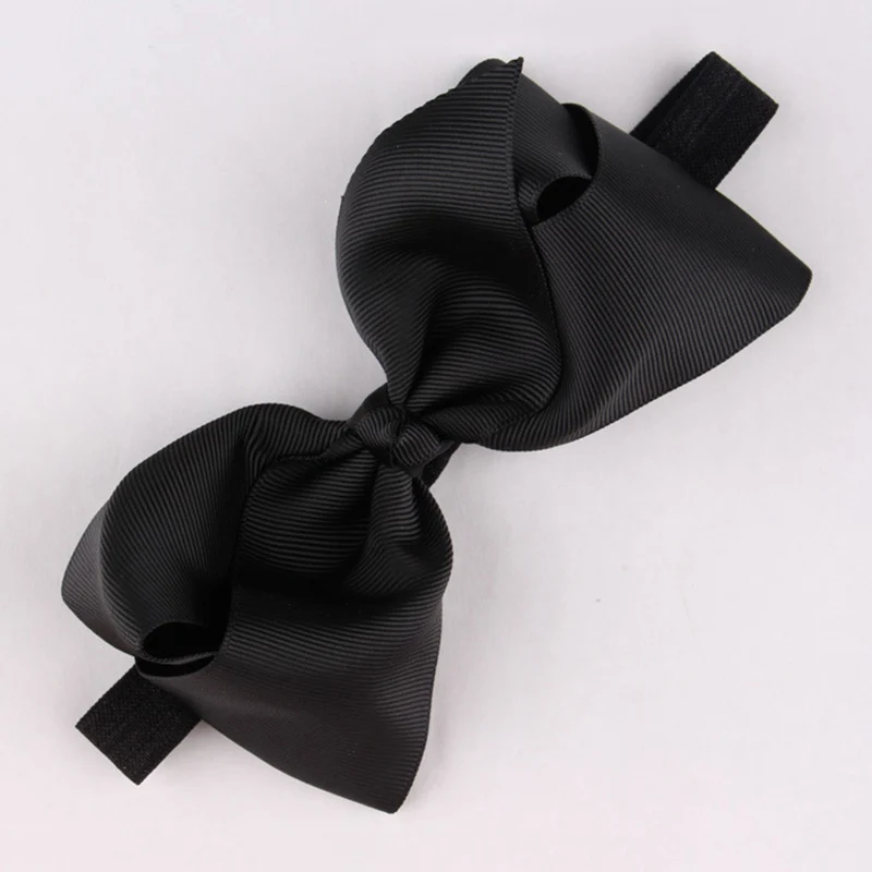 Большая повязка на голову с бантиком для младенца милый ребенок девочка бант повязка для волос в горошек Хлопок повязка на волосы "тюрбан"