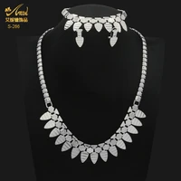 aniid nigerian necklace bracelets earring sets indian jewellery bridal wedding necklace sets jewelry gifts gold plated jewellery