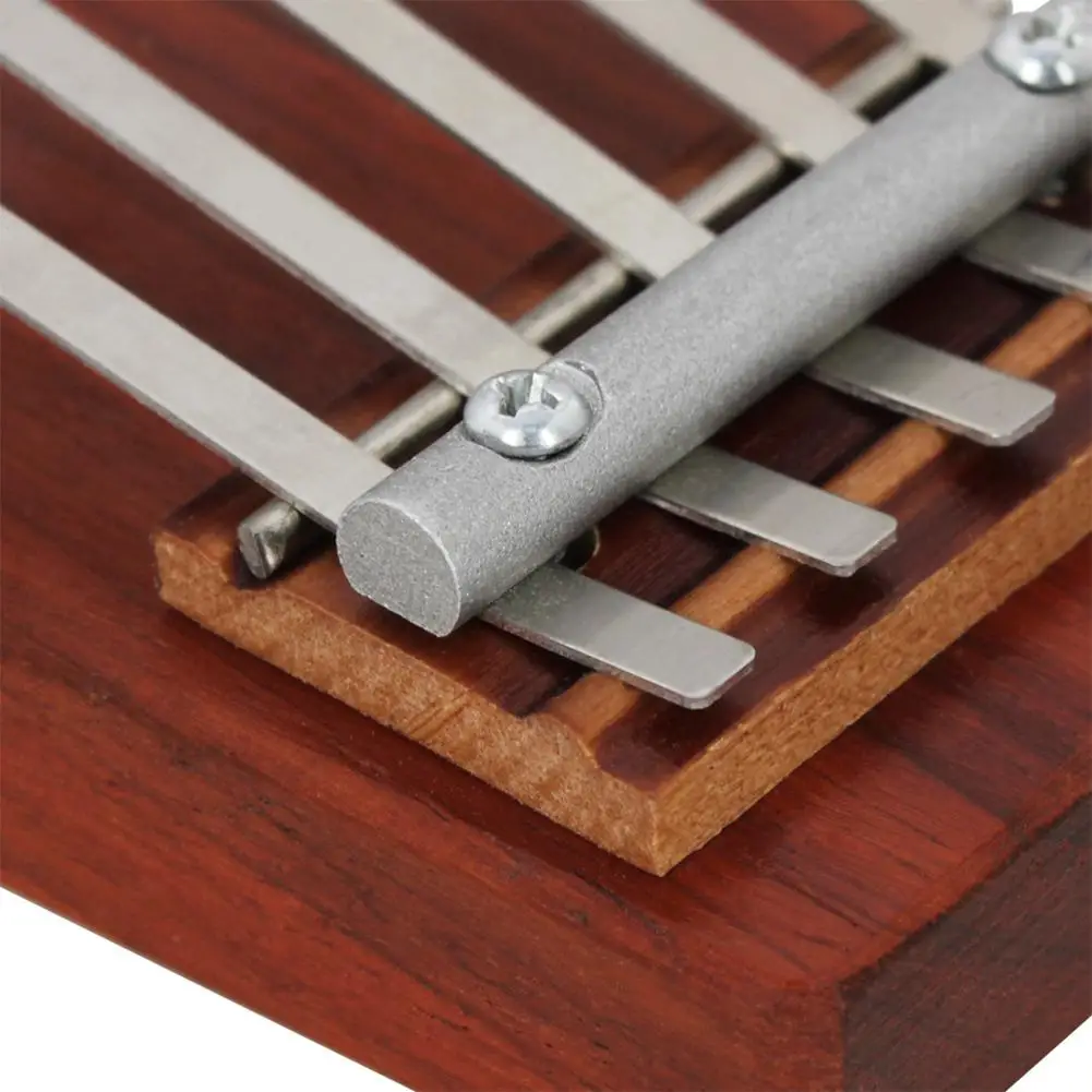 Миниатюрное карманное детское пианино Kalimba из розового дерева 5 клавиш