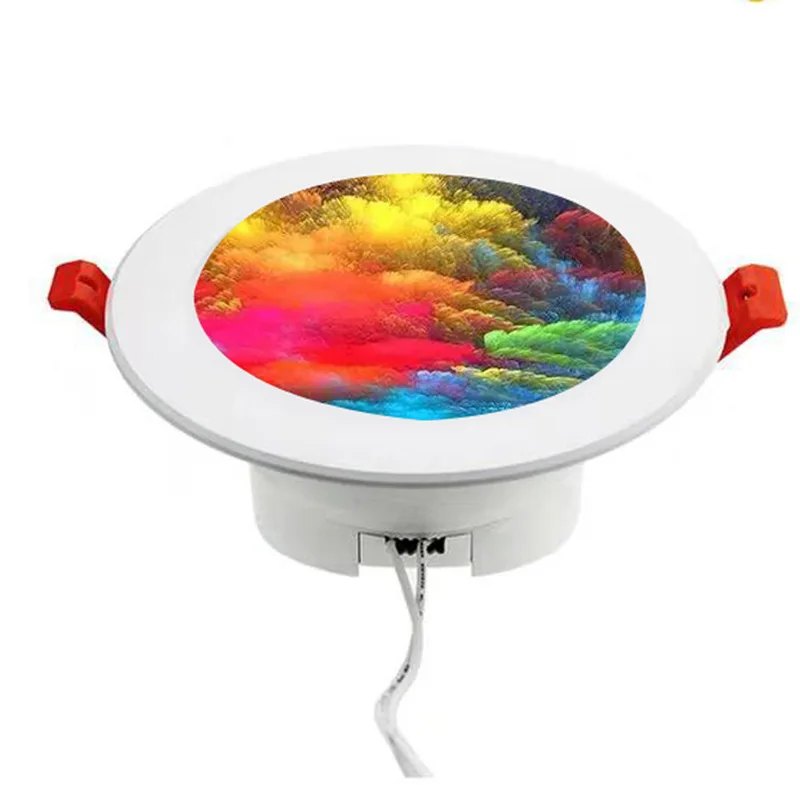Wifi Интеллектуальный светильник Led совместим с Alexa Google home 7 Вт RGB+ W wifi потолочный светильник приложение умный светильник дистанционного управления цвет