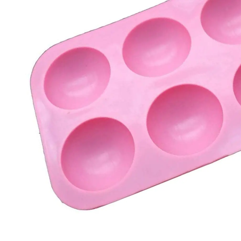 

DIY Creative 6 Half Sphere Circle Silicone Chocolate Cupcake Mold Bakeware Round Shape Cake Baking Mould Tool