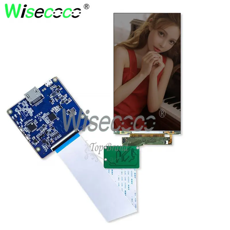 Снятая подсветка ЖК-дисплей 3840*2160 5 дюйма 4K с платой контроллера MIPI для 3D-принтера