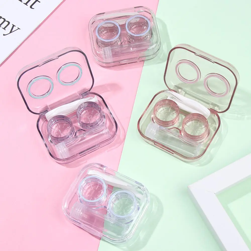 

Прозрачный пинцет с присоской, набор контейнеров, портативный контейнер для контактных линз для женщин, для путешествий