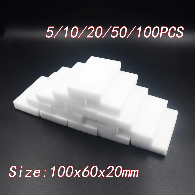 

100*60*20mm Melamine Sponge Magic Sponge Eraser Melamine Sponge Cleaner Cleaning Sponge for Kitchen Bathroom Cleaning Tools