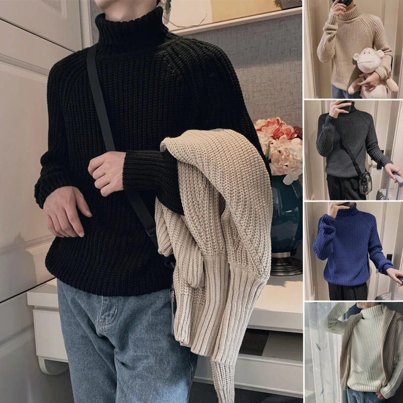Новинка Осень зима 2019 утепленный пуловер Модный повседневный Однотонный свитер