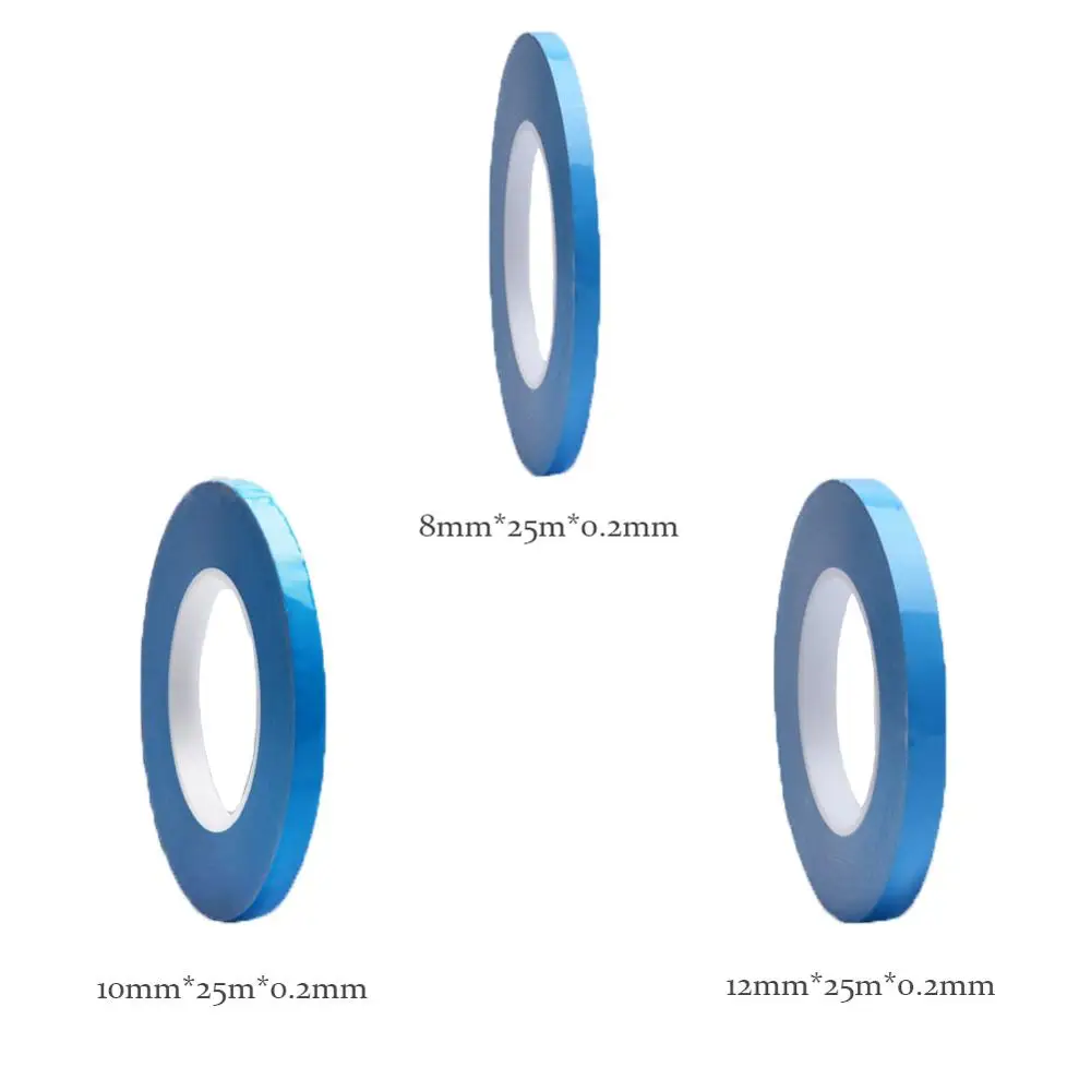 Натяжной канат длиной 25 м/рулон Двусторонняя передача тепла лента 3/8/10/12/20 мм