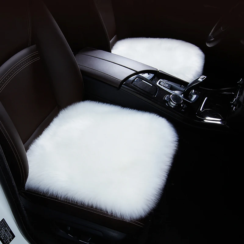 

Универсальная подушка для автомобильного сиденья, зимние теплые автомобильные чехлы для сидений, Длинные Плюшевые аксессуары для интерьер...