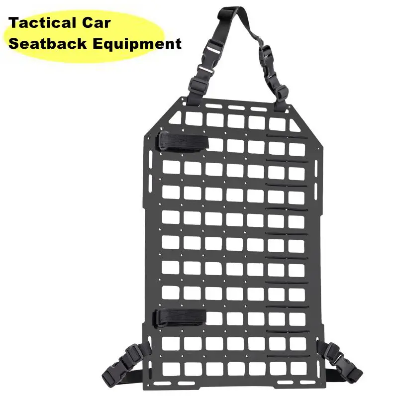 Tactical MOLLE Car Seat Back Organizer military Rigid Insert Panel Vehicle Seat Cover For CS Paintball Airsoft Hunting Outdoor