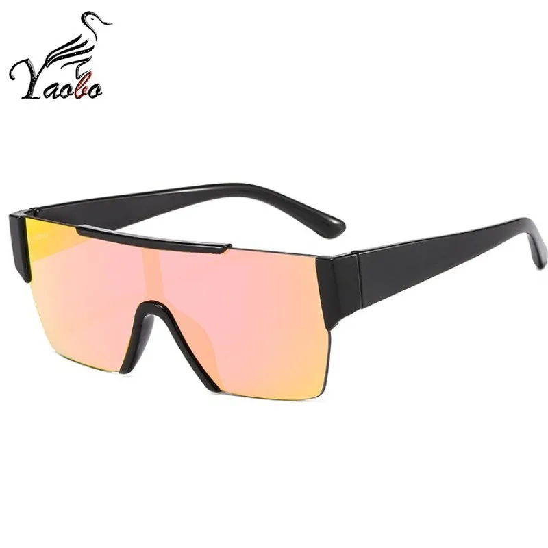 Новые трендовые панковские цельные Солнцезащитные очки женские мужские