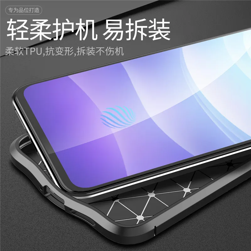 shockproof bumper for vivo v21 5g case for vivo v21 cover cases non slip soft silicone tpu protective phone cover for vivo v21 free global shipping