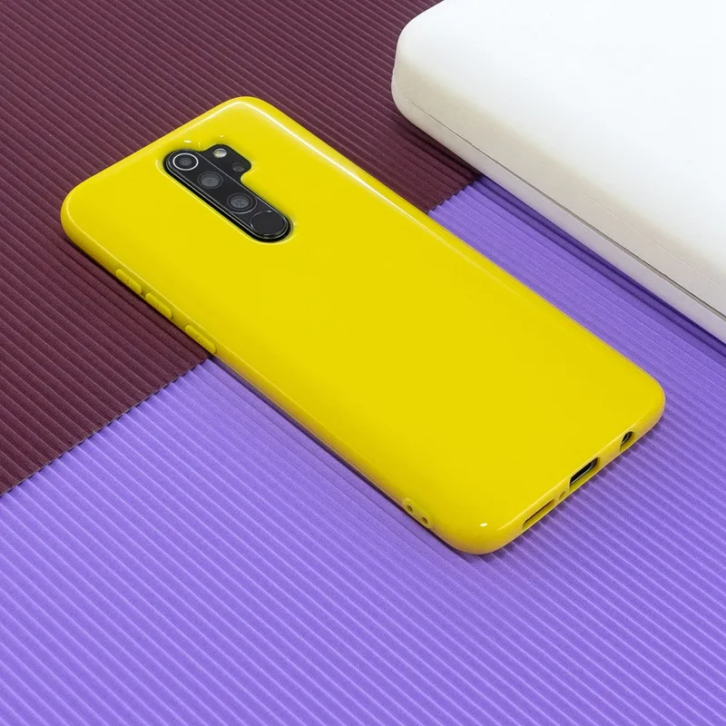 Блестящая цветная задняя крышка для Xiaomi Redmi Note 8 Pro Чехол чехол Блестящий Мягкий