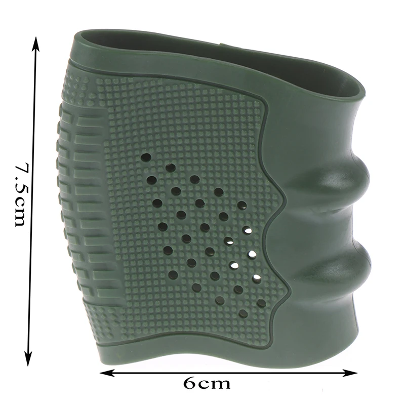 

1 Pc Tactische Anti-Slip Pistool Rubber Bescherm Cover Grip Handschoen Tactical Holster Voor Glock Jacht Black Gun Accessoires