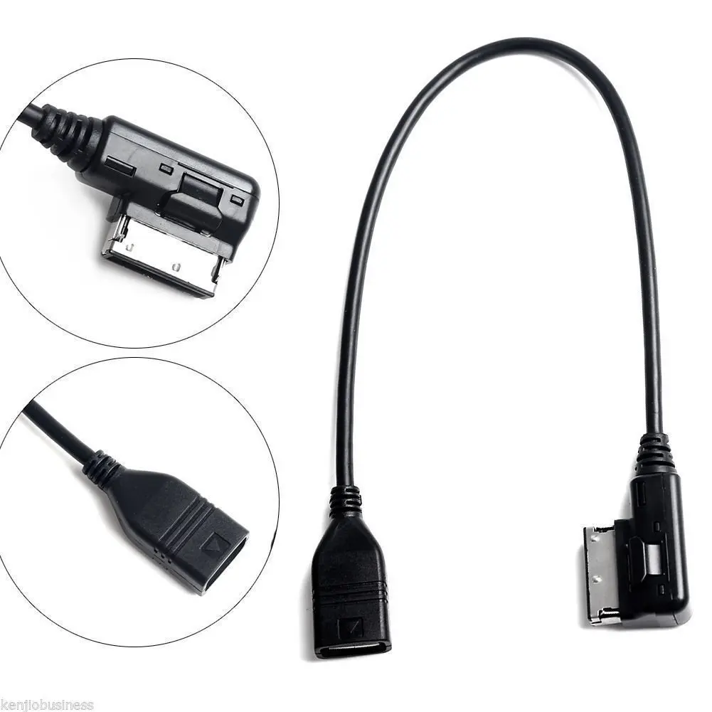 Music Interface AMI MMI AUX to USB Adapter Cable for Car Audio FOR AUDI A3 A4 A5 A6 Q5 VW 36cm | Электроника