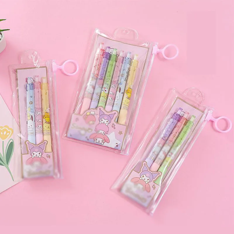 

36 pcs/lot Creative Dog Cat Press Gel Pen Cute 0.5mm Black ink Signature Pens Promotional Gift Stationery School Supplies