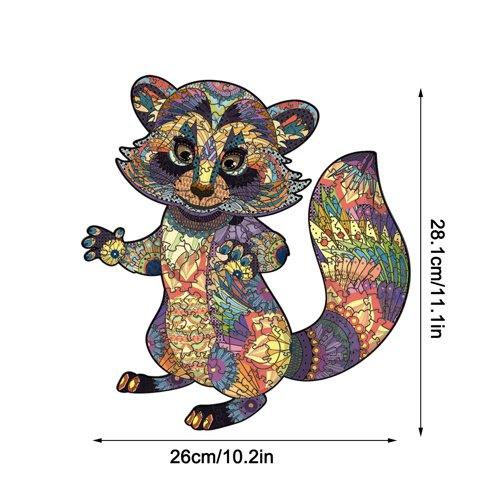 

Unique Jigsaw Toy Wooden Puzzle Unique Shape Pieces Animal Gift For Adults And Kids 200 Pieces Wooden cartoon puzzle Juguetes