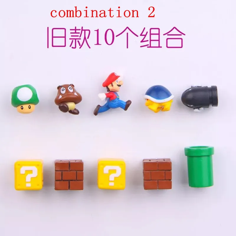 10 шт. 3D Super Mary Bros. Холодильник магниты на холодильник стикер сообщений смешно для
