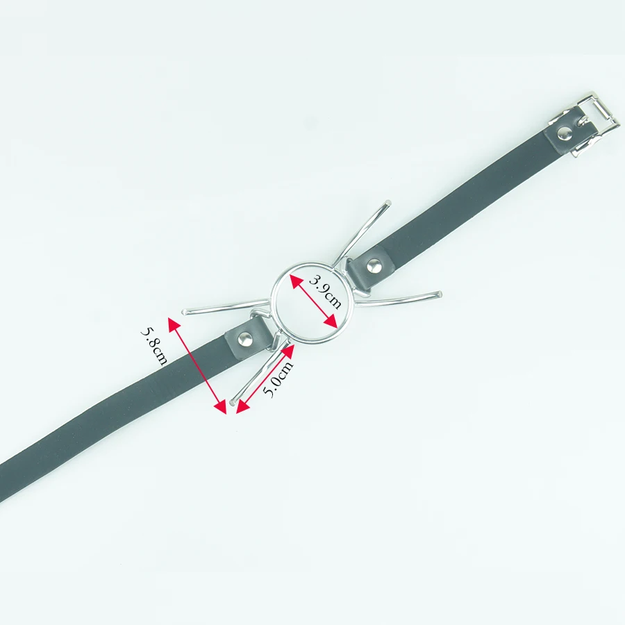 БДСМ головная повязка открытый рот из нержавеющей стали/Кольцо/кляп паука