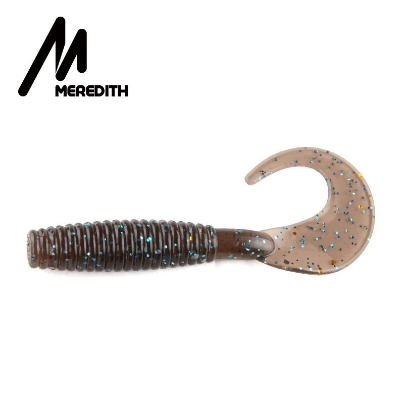 MEREDITH 20 шт./лот Мягкая приманка для рыбалки 50 мм 1,26 г Grub искусственные мягкие приманки Хищник снасти мягкие рыболовные черви воблеры - Цвет: N