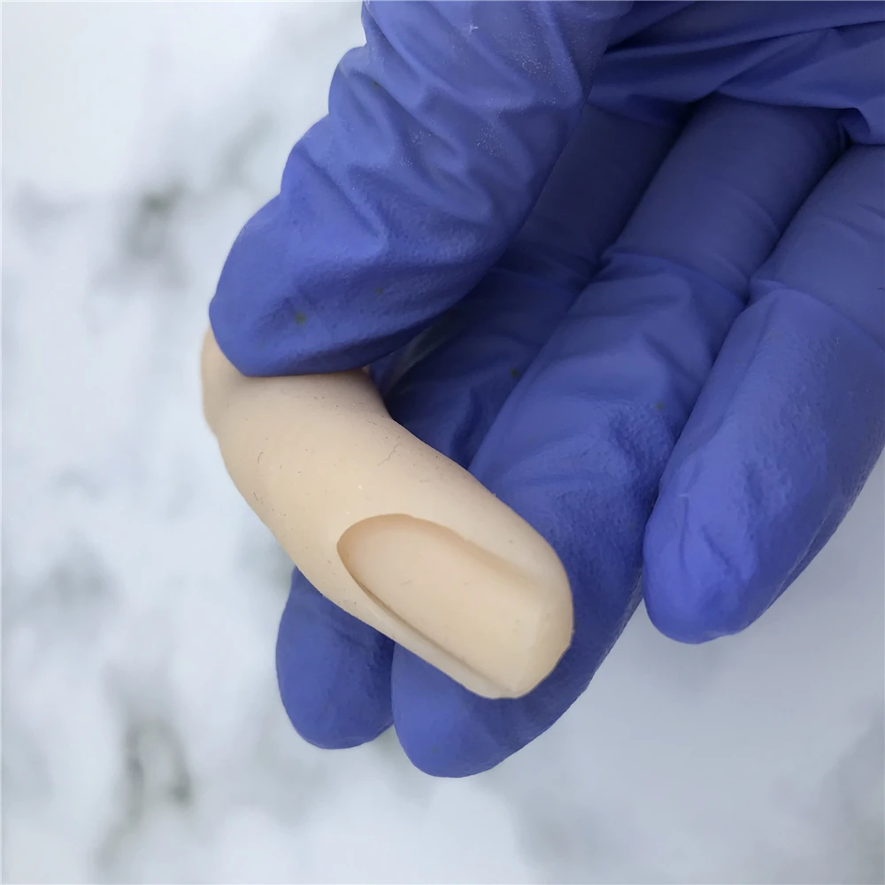 

KnowU Nail Art Finger Practice Finger Deep Slot Training Flexible Wired Poseable Manicure Tools Insert Nails