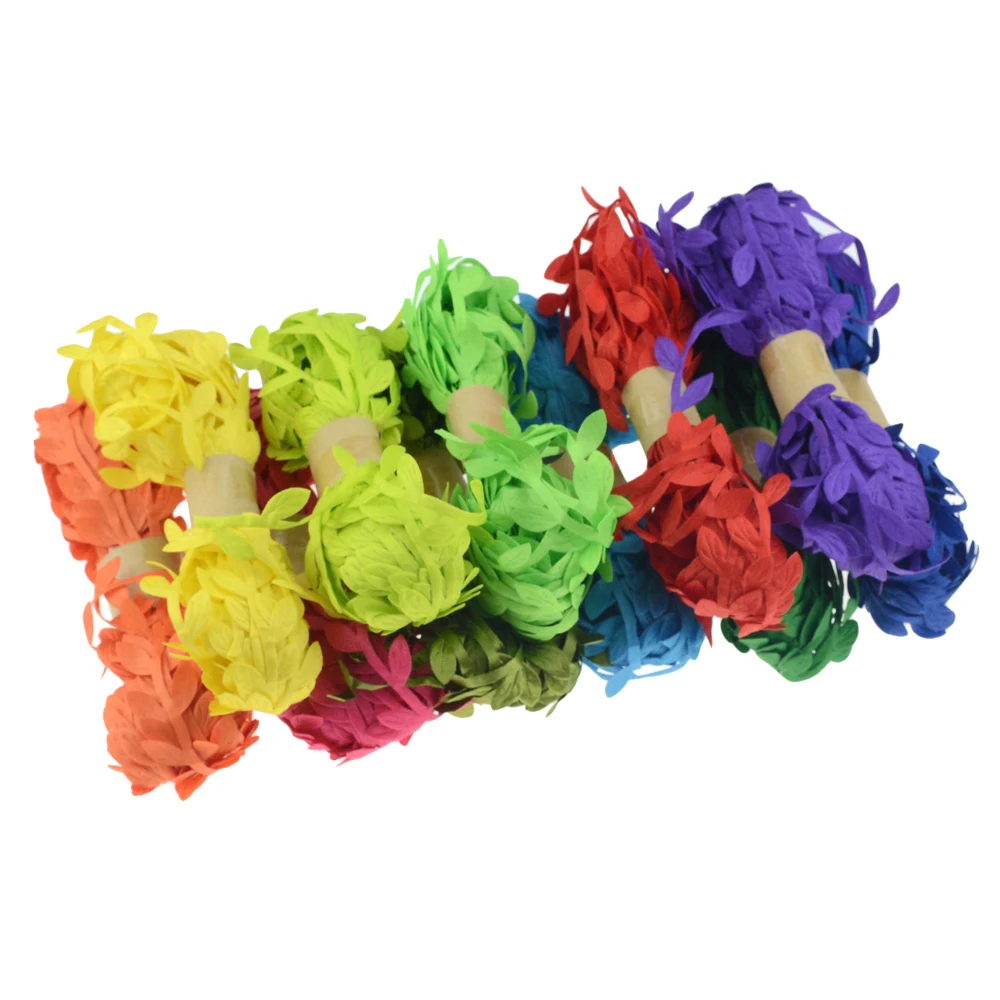 2 м 5 имитация зеленых листьев плетеная пеньковая веревка сделай сам для свадьбы