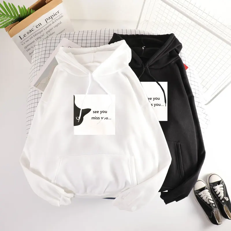 Five Colors Popular Thick Letter Loose Sweatshirts Women Hoodies Tracksuit Sudaderas Mujer Jumper Soft Fashion Autumn New 2019 |