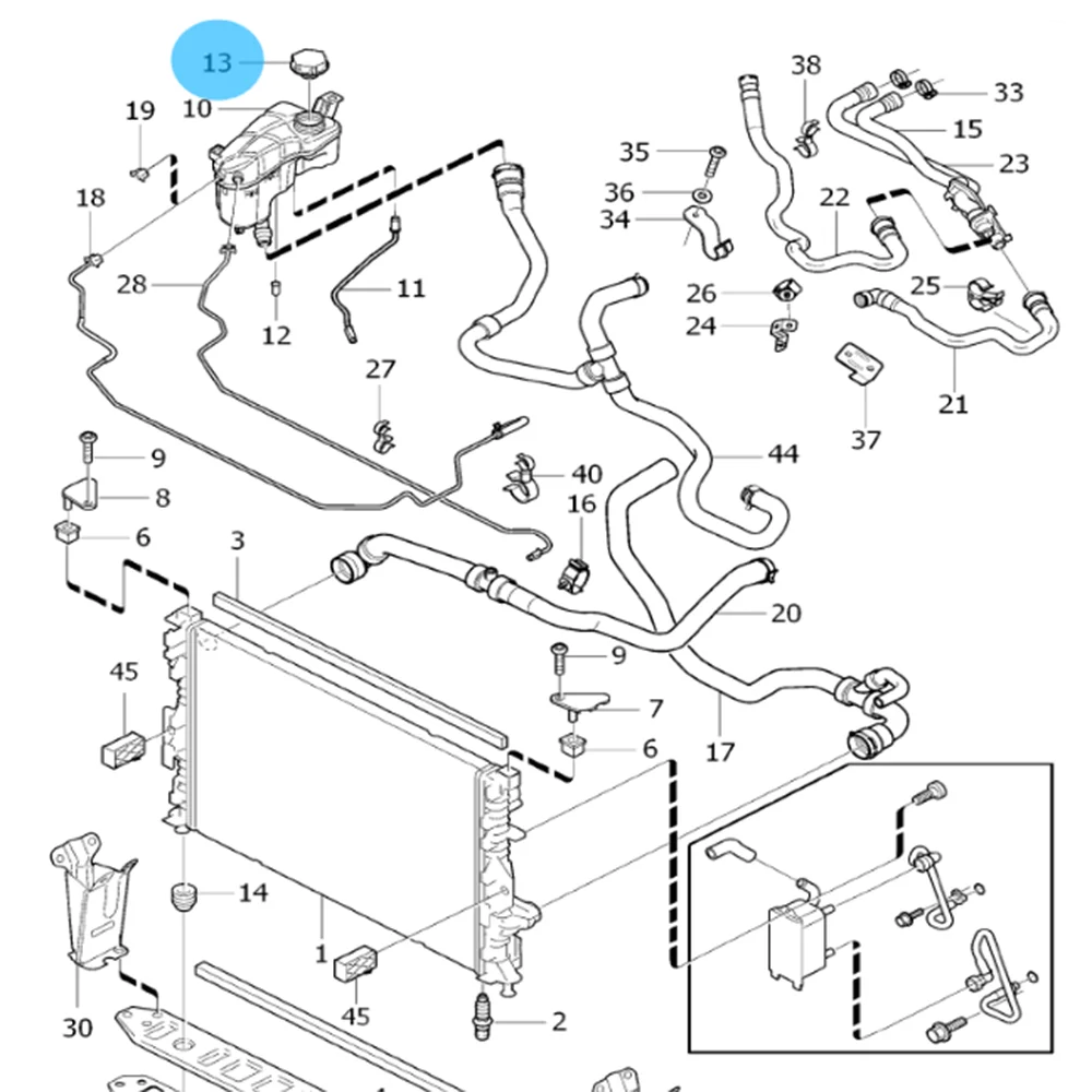 Крышка бака радиатора 30680002 lr0002443 крышка для Volvo C30 C70 S40 S60 S80 V50 V70 XC60 XC70|Радиаторы и