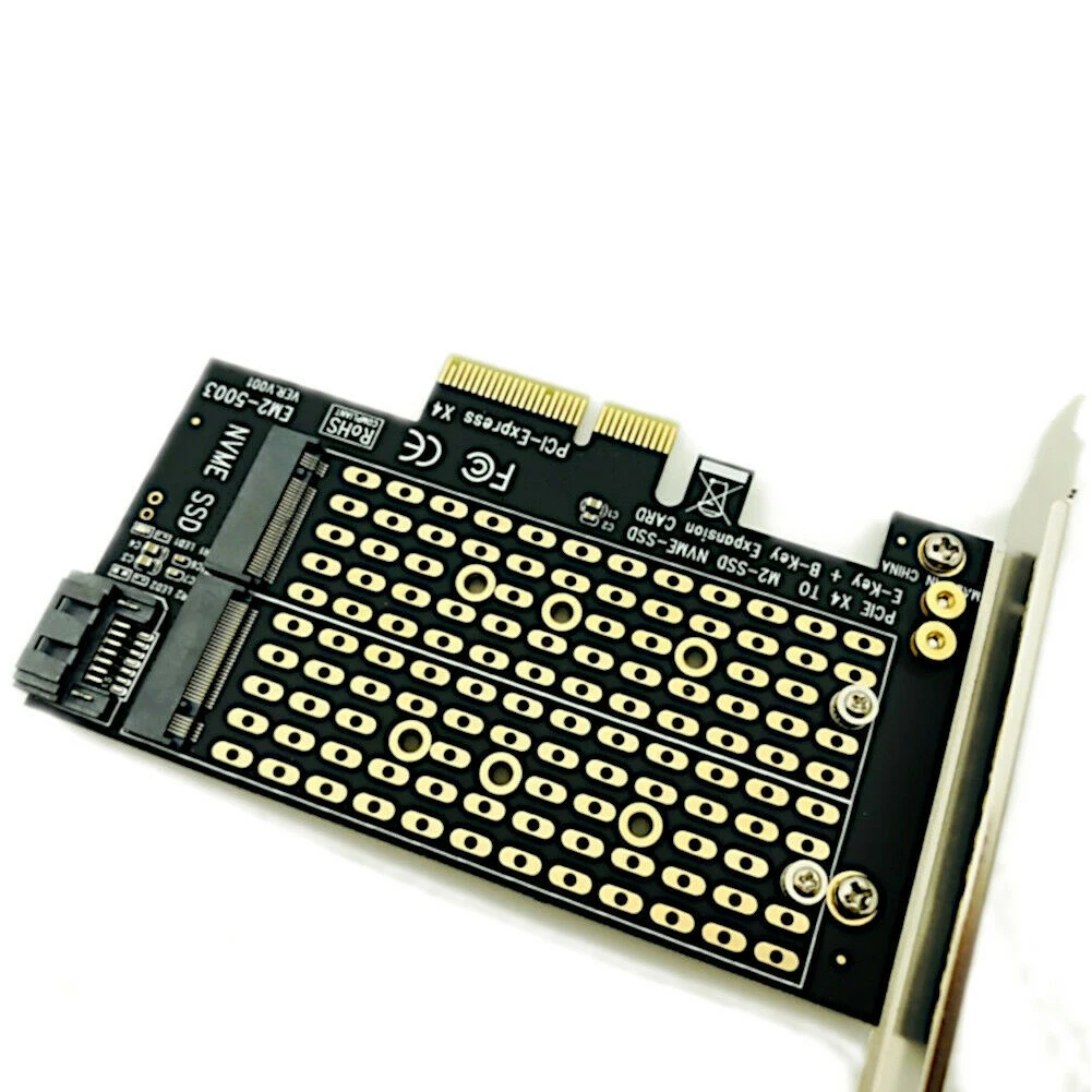 Конвертер адаптер двойной SSD карта расширения SATA M.2 NGFF на рабочий стол PCIe PCI Express