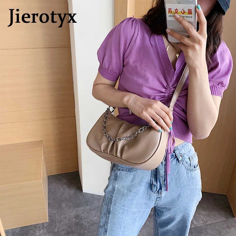 JIEROTYX Luxury Women Fashion Crossbody Bag Metal Chain Strap Shoulder Bags Small Square Handbag For Female 2020 New Sac A Main | Багаж и