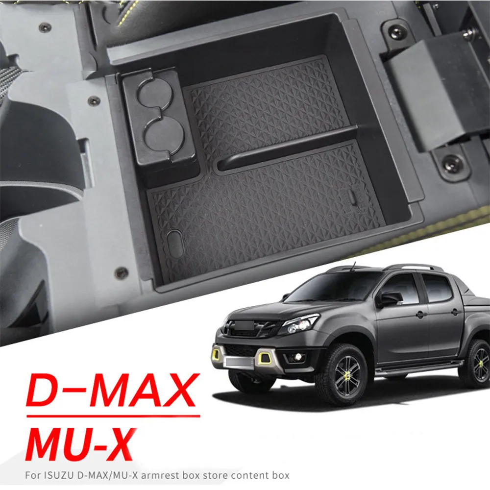 

for Isuzu D-MAX MU-X UC RT KB 2013~2019 Central Dashboard Storage Box Console Flocking Organizer Containers Holder Accessories