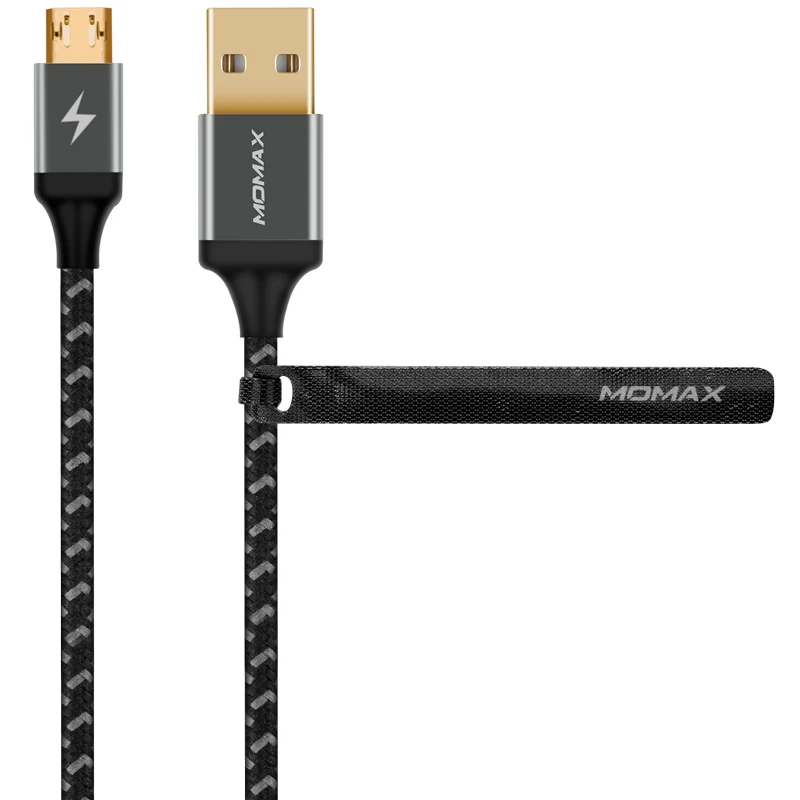 MOMAX DDM11 двусторонний Micro usb кабель для передачи данных TPE армирование является