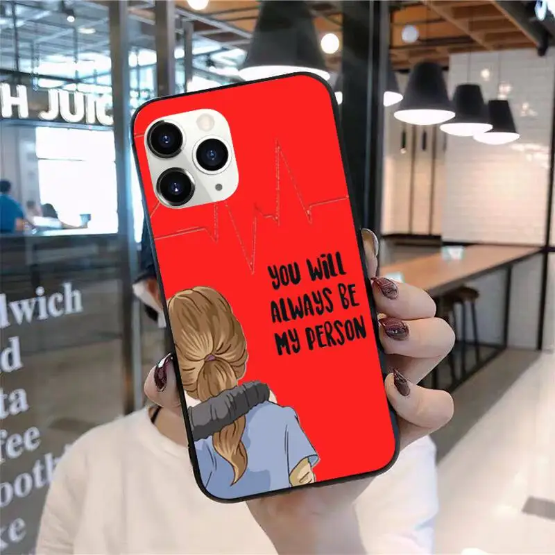 

Greys Anatomy You're My Person color Phone Case for iPhone 11 12 pro XS MAX 8 7 6 6S Plus X 2020 XR Mini