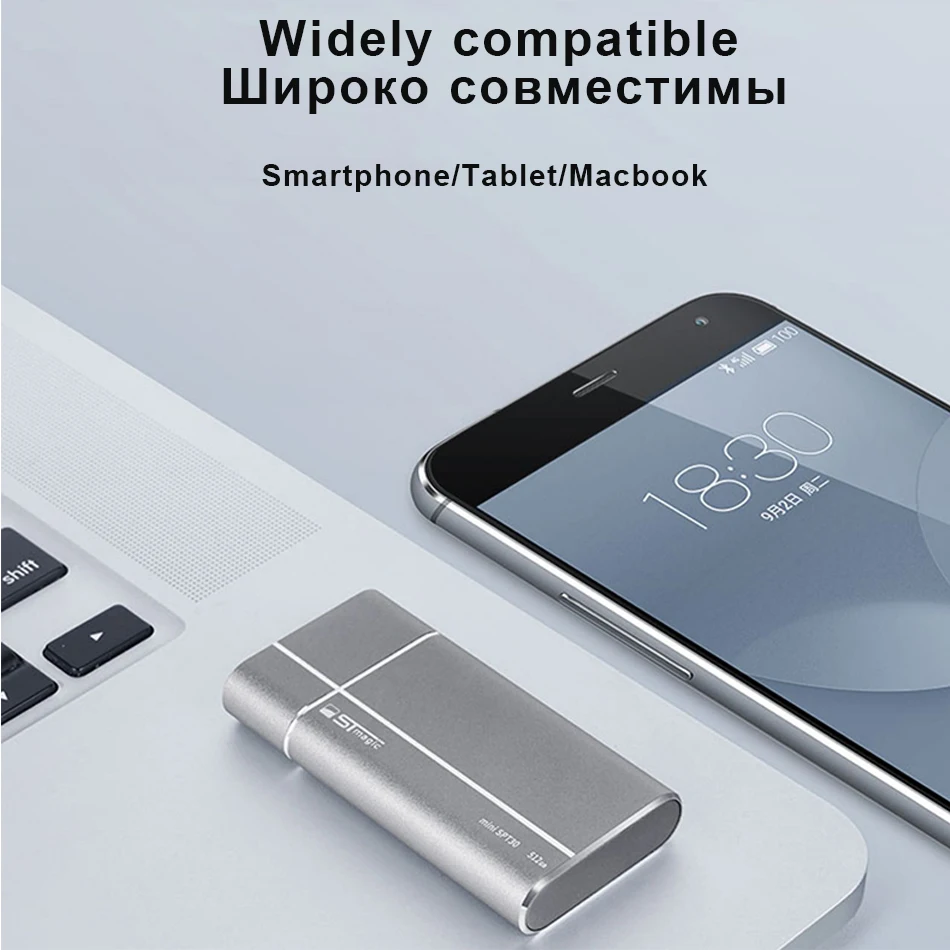 Stmagic USB3.1 ssd Внешний 1 ТБ Металлический Мини Портативный твердотельный накопитель