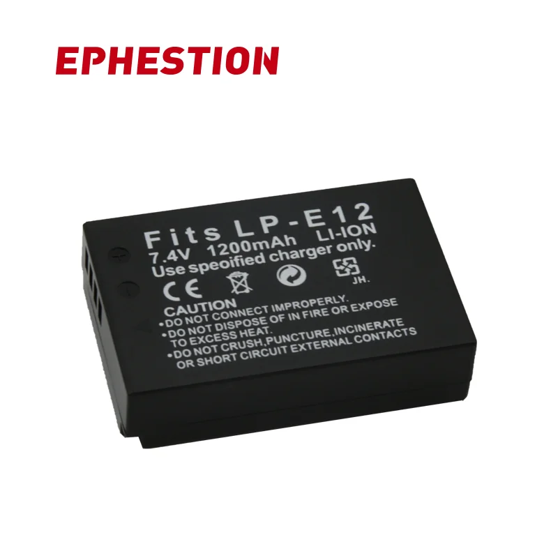 EPHESTION LP-E12 LPE12 LP E12 Аккумулятор для камеры Canon EOS M10 Kiss X7 Rebel SL1 EOS 100D аккумулятор DSLR L10 высокой емкости