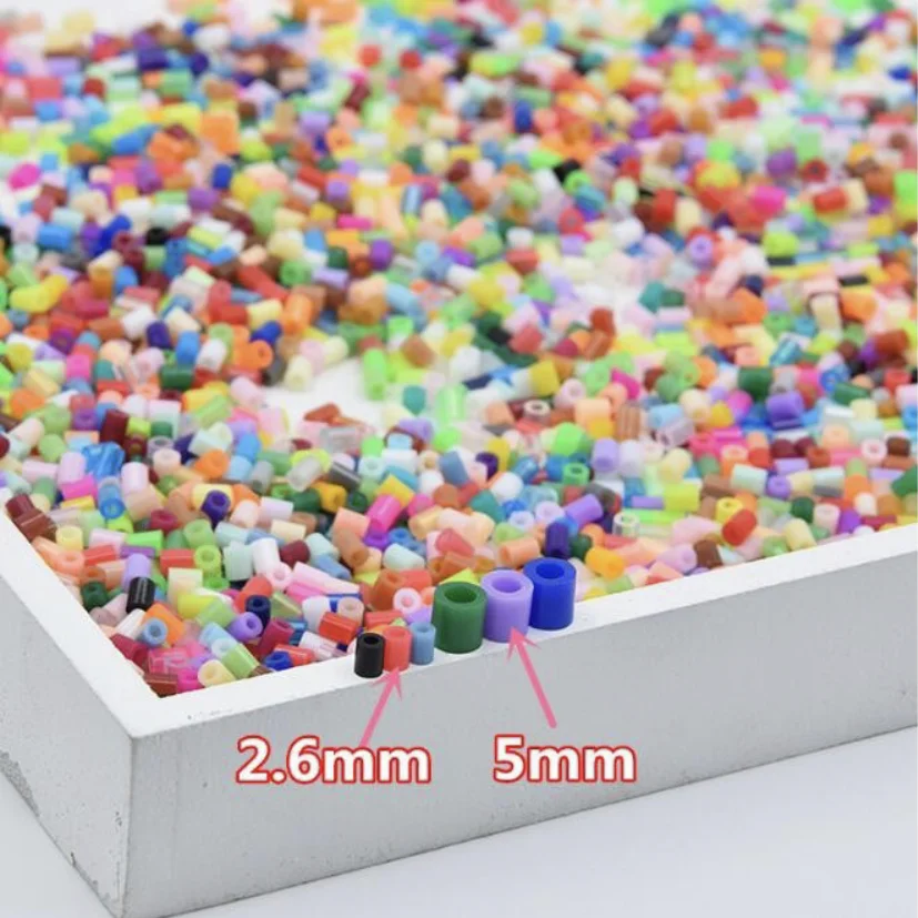 Cuentas Hama de 5mm, 1000 unids/bolsa, puzle Perlen Iron Beads Diy Perler Fuse Bead, inteligencia, juguetes educativos-1